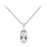 White Topaz Silver Necklace