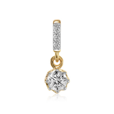 18K IF (D) Diamond Gold Pendant (Annette)