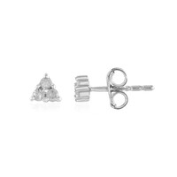 I2 (I) Diamond Silver Earrings