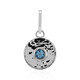 Swiss Blue Topaz Silver Pendant (Pallanova)