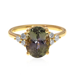 9K Unheated Tanzanite Gold Ring