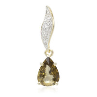 9K Cuprian Tourmaline Gold Pendant