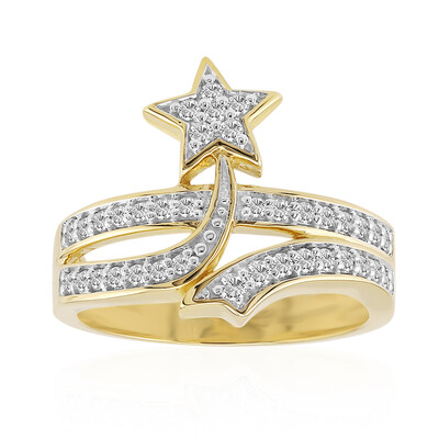 9K SI1 (G) Diamond Gold Ring (Annette)