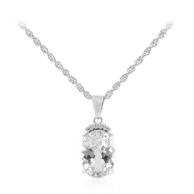 White Topaz Silver Necklace