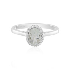 White Topaz Silver Ring