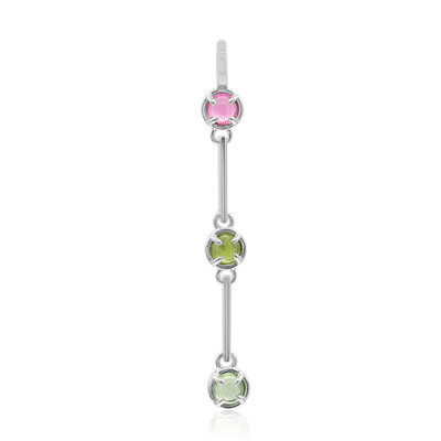 Fancy Tourmaline Silver Pendant