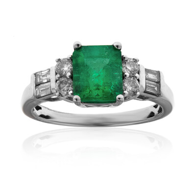 18K Colombian Emerald Gold Ring (CIRARI)