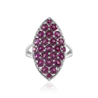 Rhodolite Silver Ring