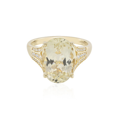 14K Canary Kunzite Gold Ring (AMAYANI)