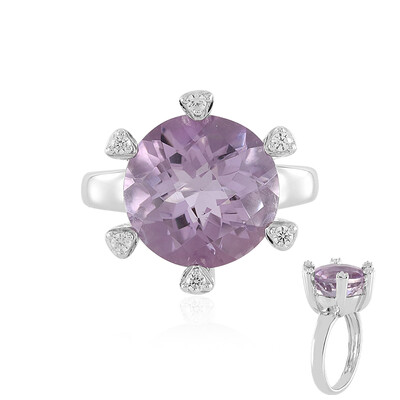 Rose de France Amethyst Silver Ring