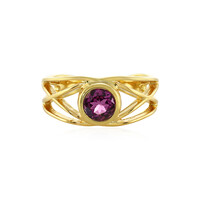 Magenta Garnet Silver Ring