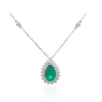 18K Colombian Emerald Gold Necklace (CIRARI)