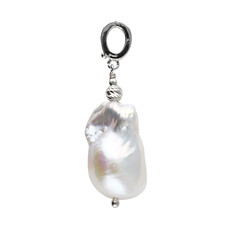 White Freshwater Pearl Silver Pendant