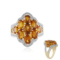 Madeira Citrine Silver Ring