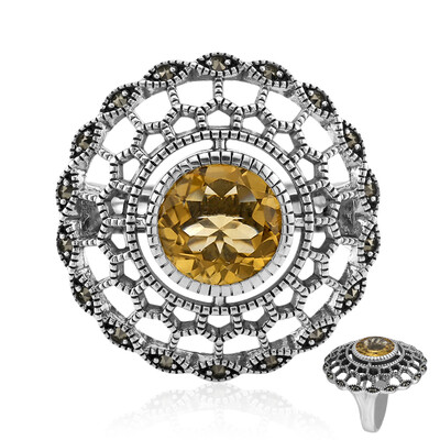 Citrine Silver Ring (Annette classic)