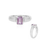 Rose de France Amethyst Silver Ring