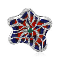 Russian Emerald Silver Pendant (SAELOCANA)