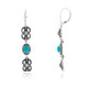 Turquoise Silver Earrings (Desert Chic)