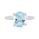 Sky Blue Topaz Silver Ring