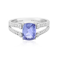 14K AAA Tanzanite Gold Ring (AMAYANI)