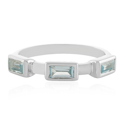 Sky Blue Topaz Silver Ring