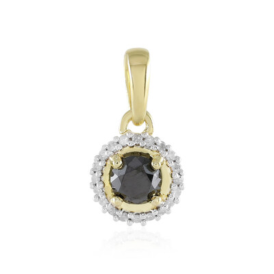 Black Diamond Silver Pendant