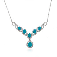 Sleeping Beauty Turquoise Silver Necklace