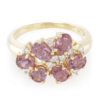 18K Unheated Padparadscha Sapphire Gold Ring (AMAYANI)