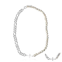 Freshwater pearl Silver Necklace (TPC)