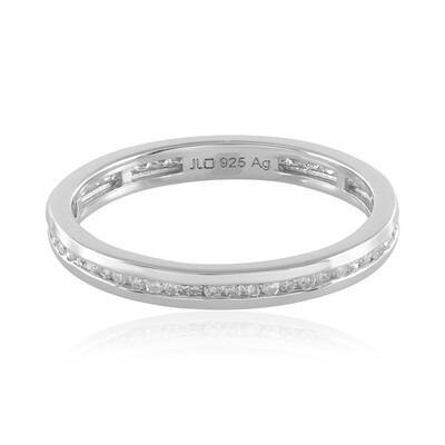 I2 (I) Diamond Silver Ring