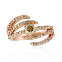 14K VS1 Argyle Rose De France Diamond Gold Ring