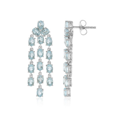 Sky Blue Topaz Silver Earrings