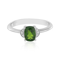 Russian Diopside Silver Ring