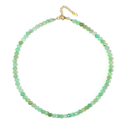 Chrysoprase Silver Necklace