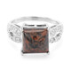 Mahogany Obsidian Silver Ring