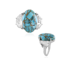 Mojave Blue Copper Turquoise Silver Ring (Faszination Türkis)