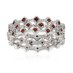 Mozambique Garnet Silver Ring