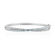 Sky Blue Topaz Silver Bangle