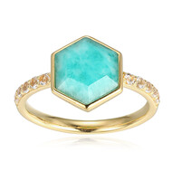 Amazonite Silver Ring