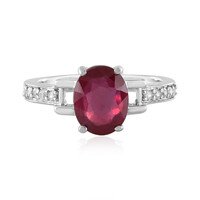 Bemainty Ruby Silver Ring