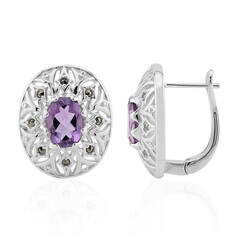 Amethyst Silver Earrings (Annette classic)