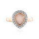 Pink Chalcedony Silver Ring