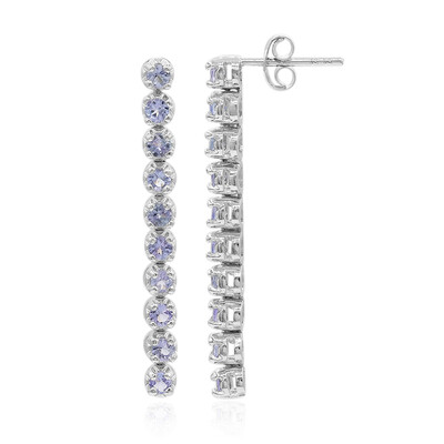 Tanzanite Silver Earrings