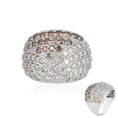 I3 Brown Diamond Platinum Ring (KM by Juwelo)