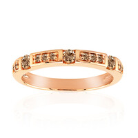 9K SI1 Argyle Rose De France Diamond Gold Ring