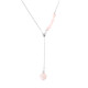 Rose Quartz Silver Necklace