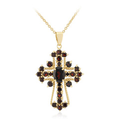 Garnet Silver Necklace