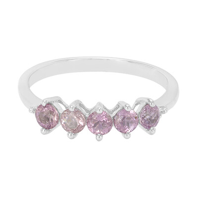 Pink Cuprian Tourmaline Silver Ring