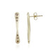 9K Diamond champagne I1 Gold Earrings (de Melo)