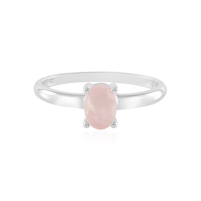 Rose Quartz Silver Ring